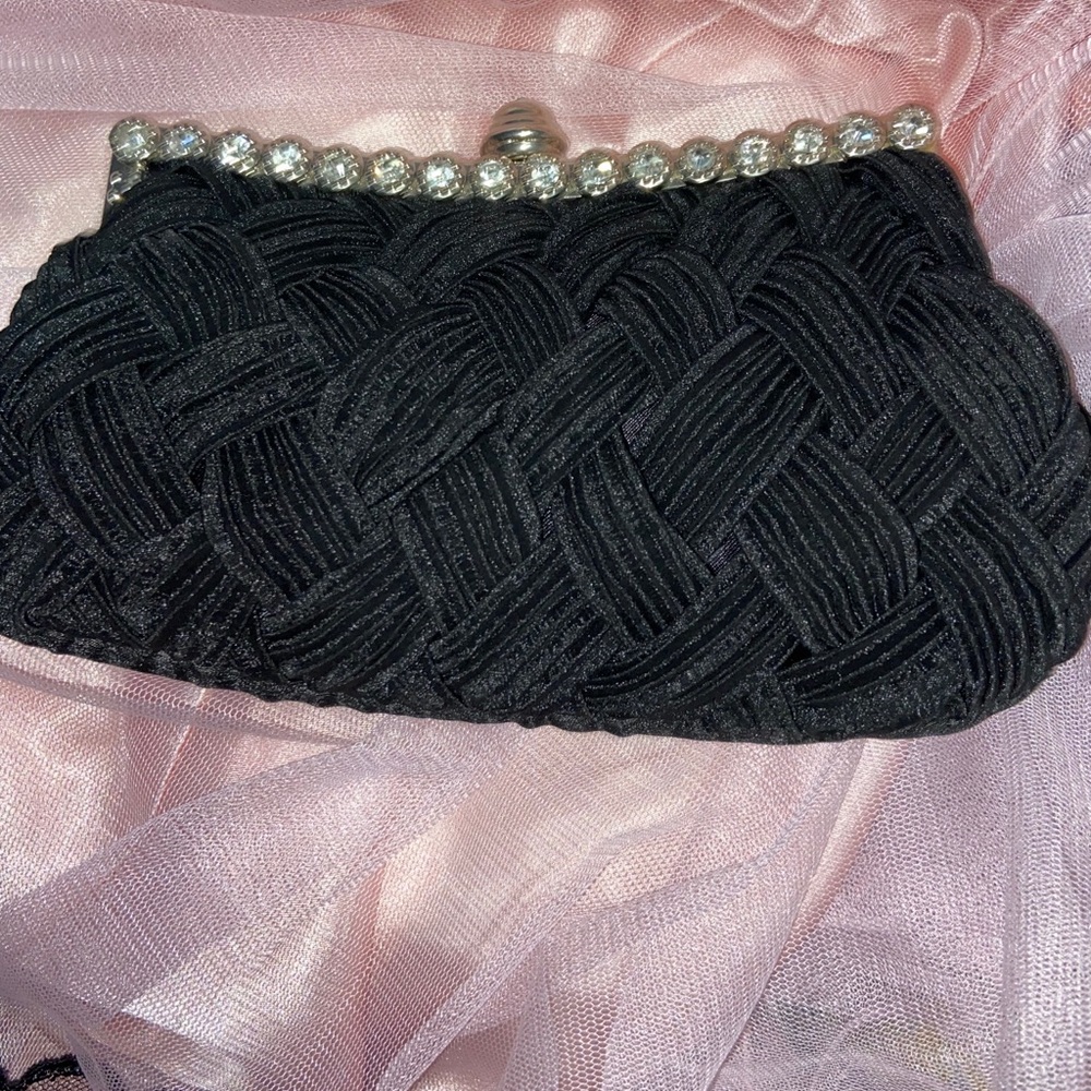Black evening bag